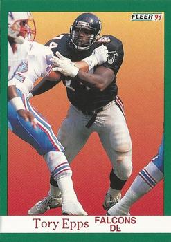 #200 Tory Epps - Atlanta Falcons - 1991 Fleer Football