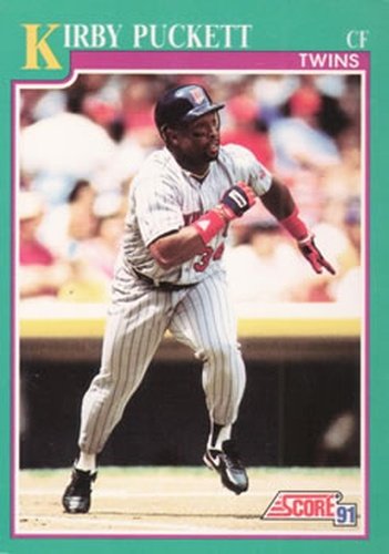#200 Kirby Puckett - Minnesota Twins - 1991 Score Baseball