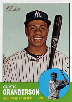 #200a Curtis Granderson - New York Yankees - 2012 Topps Heritage Baseball