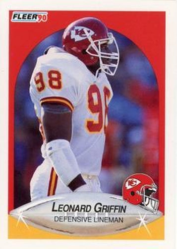 #200 Leonard Griffin - Kansas City Chiefs - 1990 Fleer Football