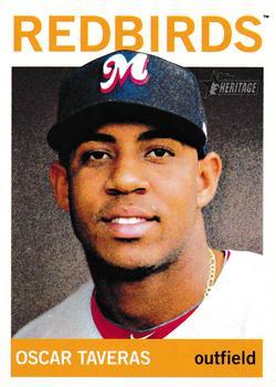#200a Oscar Taveras - Memphis Redbirds - 2013 Topps Heritage Minor League Baseball