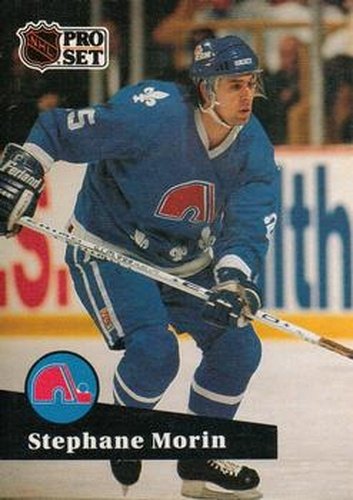#201 Stephane Morin - 1991-92 Pro Set Hockey