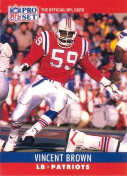 #201 Vincent Brown - New England Patriots - 1990 Pro Set Football