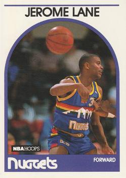 #201 Jerome Lane - Denver Nuggets - 1989-90 Hoops Basketball