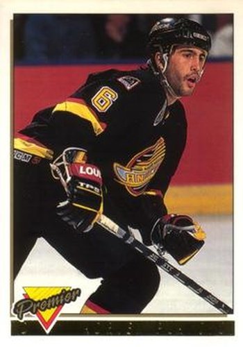 #201 Adrien Plavsic - Vancouver Canucks - 1993-94 O-Pee-Chee Premier Hockey - Gold