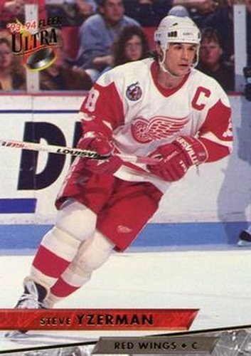 #201 Steve Yzerman - Detroit Red Wings - 1993-94 Ultra Hockey