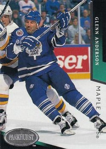 #201 Glenn Anderson - Toronto Maple Leafs - 1993-94 Parkhurst Hockey
