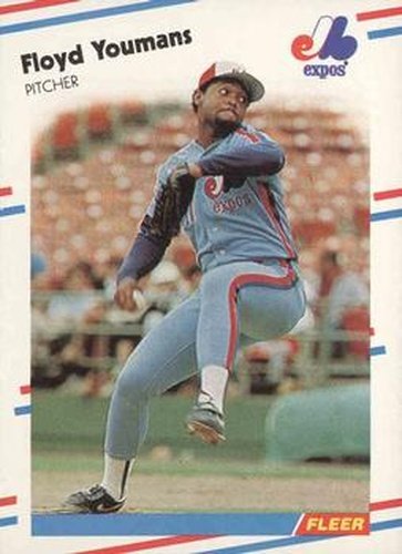 #201 Floyd Youmans - Montreal Expos - 1988 Fleer Baseball