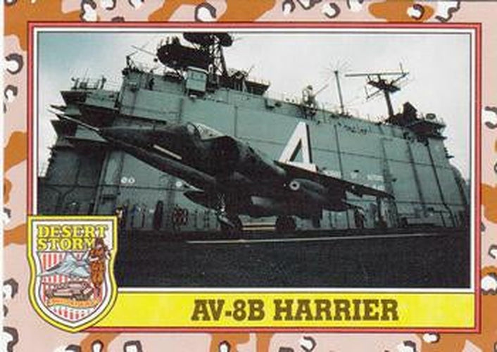 #201 AV-8B Harrier - 1991 Topps Desert Storm