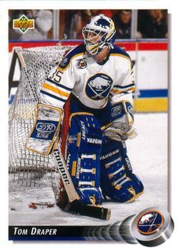 #201 Tom Draper - Buffalo Sabres - 1992-93 Upper Deck Hockey