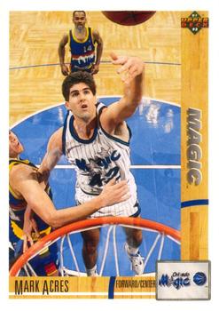 #201 Mark Acres - Orlando Magic - 1991-92 Upper Deck Basketball