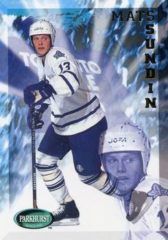 #201 Mats Sundin - Toronto Maple Leafs - 1995-96 Parkhurst International Hockey