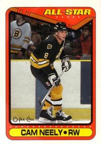 #201 Cam Neely - Boston Bruins - 1990-91 O-Pee-Chee Hockey