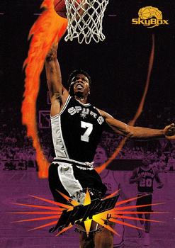 #201 J.R. Reid - San Antonio Spurs - 1995-96 SkyBox Premium Basketball