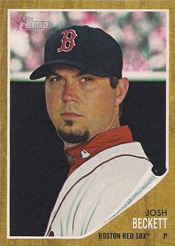 #201 Josh Beckett - Boston Red Sox - 2011 Topps Heritage Baseball
