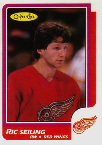 #201 Ric Seiling - Detroit Red Wings - 1986-87 O-Pee-Chee Hockey