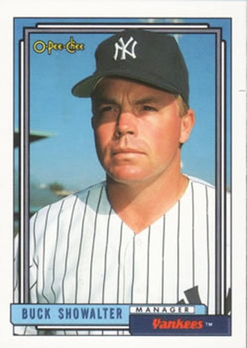 #201 Buck Showalter - New York Yankees - 1992 O-Pee-Chee Baseball