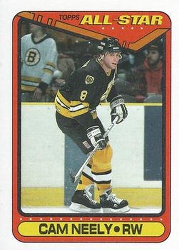 #201 Cam Neely - Boston Bruins - 1990-91 Topps Hockey