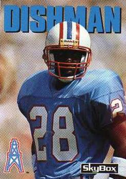 #201 Cris Dishman - Houston Oilers - 1992 SkyBox Impact Football