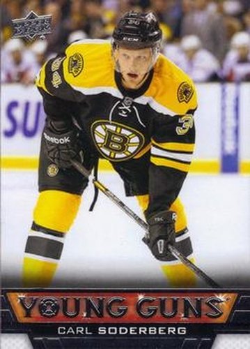 #201 Carl Soderberg - Boston Bruins - 2013-14 Upper Deck Hockey