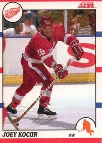 #201 Joey Kocur - Detroit Red Wings - 1990-91 Score Canadian Hockey
