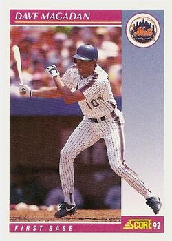 #201 Dave Magadan - New York Mets - 1992 Score Baseball