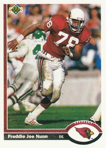 #201 Freddie Joe Nunn - Phoenix Cardinals - 1991 Upper Deck Football