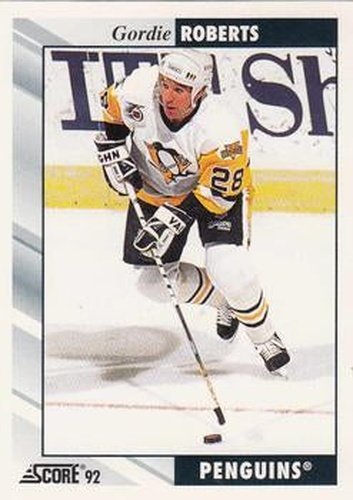 #201 Gordie Roberts - Pittsburgh Penguins - 1992-93 Score USA Hockey