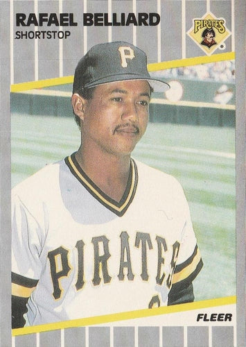 #201 Rafael Belliard - Pittsburgh Pirates - 1989 Fleer Baseball