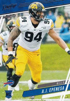 #201 A.J. Epenesa - Buffalo Bills - 2020 Panini Prestige Football