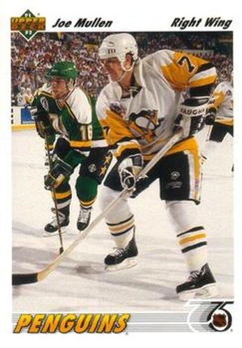 #201 Joe Mullen - Pittsburgh Penguins - 1991-92 Upper Deck Hockey