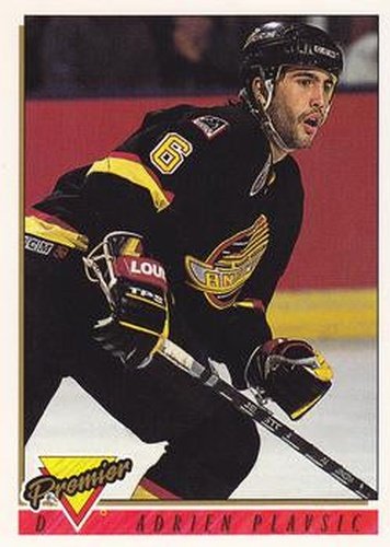 #201 Adrien Plavsic - Vancouver Canucks - 1993-94 Topps Premier Hockey