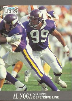 #201 Al Noga - Minnesota Vikings - 1991 Ultra Football