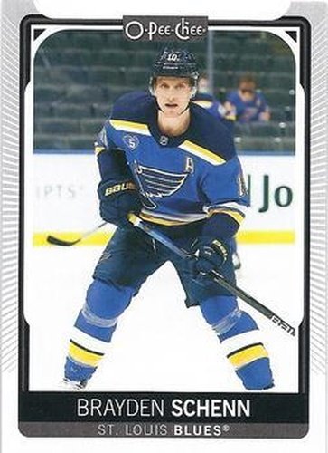 #201 Brayden Schenn - St. Louis Blues - 2021-22 O-Pee-Chee Hockey