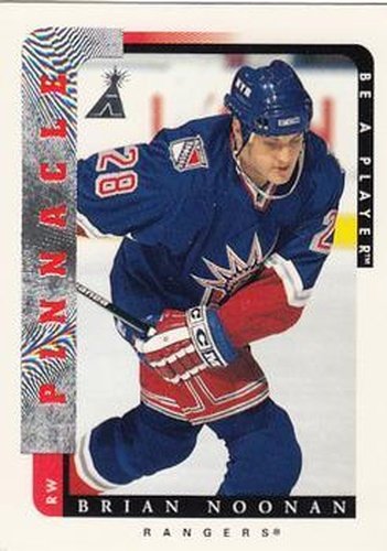 #201 Brian Noonan - New York Rangers - 1996-97 Pinnacle Be a Player Hockey