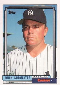 #201 Buck Showalter - New York Yankees - 1992 Topps Baseball