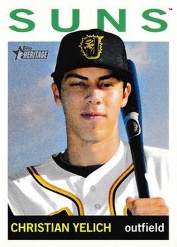 #201 Christian Yelich - Jacksonville Suns - 2013 Topps Heritage Minor League Baseball