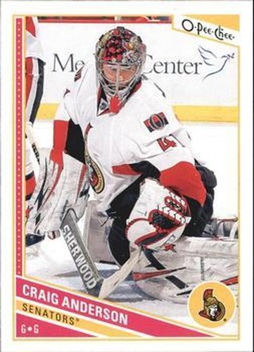#201 Craig Anderson - Ottawa Senators - 2013-14 O-Pee-Chee Hockey