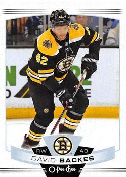 #201 David Backes - Boston Bruins - 2019-20 O-Pee-Chee Hockey