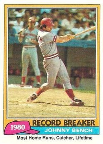#201 Johnny Bench - Cincinnati Reds - 1981 Topps Baseball