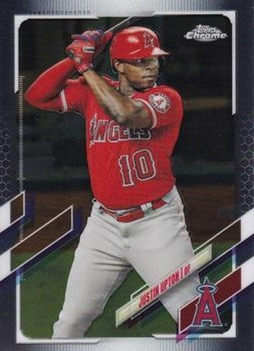 #201 Justin Upton - Los Angeles Angels - 2021 Topps Chrome Baseball