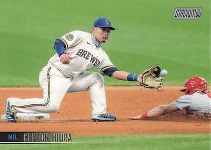 #201 Keston Hiura - Milwaukee Brewers - 2021 Stadium Club Baseball