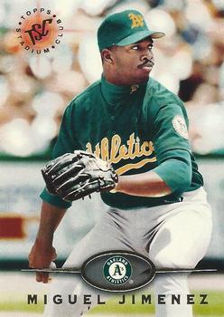 #201 Miguel Jimenez - Oakland Athletics - 1995 Stadium Club Baseball