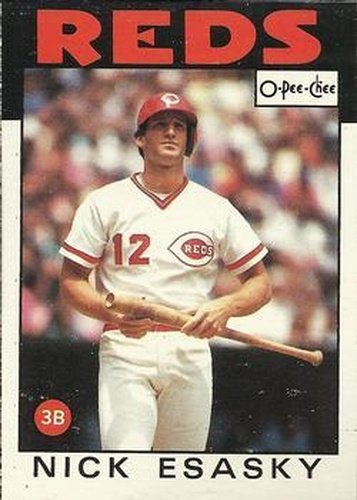 #201 Nick Esasky - Cincinnati Reds - 1986 O-Pee-Chee Baseball
