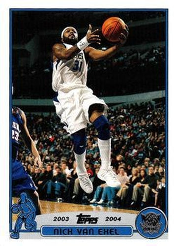 #201 Nick Van Exel - Dallas Mavericks - 2003-04 Topps Basketball