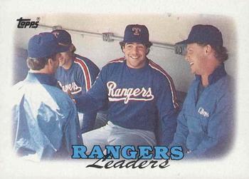 #201 Rangers Leaders - Texas Rangers - 1988 Topps Baseball