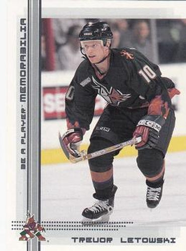 #201 Trevor Letowski - Phoenix Coyotes - 2000-01 Be a Player Memorabilia Hockey