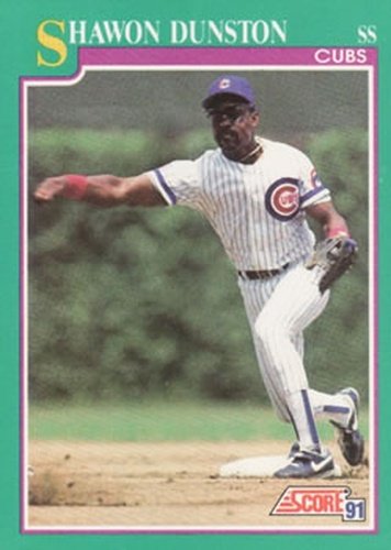 #201 Shawon Dunston - Chicago Cubs - 1991 Score Baseball