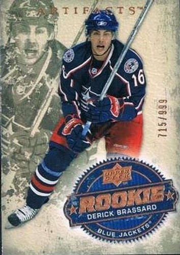 #201 Derick Brassard - Columbus Blue Jackets - 2008-09 Upper Deck Artifacts Hockey