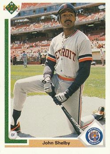 #201 John Shelby - Detroit Tigers - 1991 Upper Deck Baseball